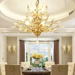 7-Light 60 cm Chandelier Metal Electroplated 110-120V 220-240V