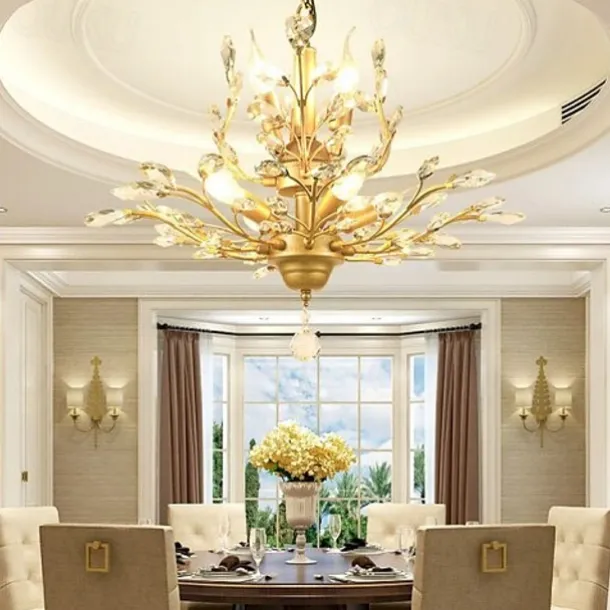 7-Light 60 cm Chandelier Metal Electroplated 110-120V 220-240V