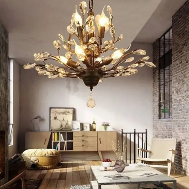 7-Light 60 cm Chandelier Metal Electroplated 110-120V 220-240V