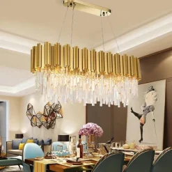 10-Light 90 cm Chandelier Metal Electroplated Modern 110-120V 220-240V
