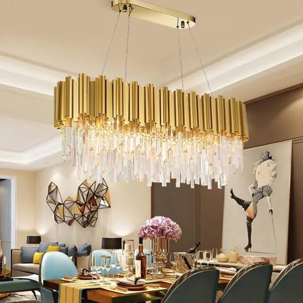 10-Light 90 cm Chandelier Metal Electroplated Modern 110-120V 220-240V