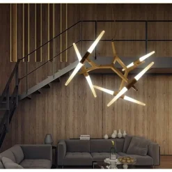 10-Light 100 cm Chandelier Metal Glass Sputnik Electroplated 110-120V 220-240V