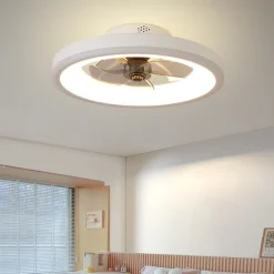 2-Light 50 cm Dimmable Ceiling Fan Metal Acrylic Modern Nordic Style 220-240V