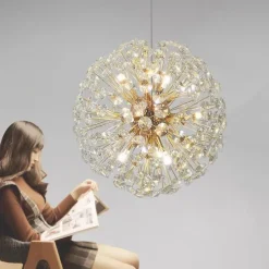 9-Light 50 cm Globe Design Lantern Desgin Chandelier Metal Artistic Style Modern Style Stylish Electroplated Artistic Modern 85-265V