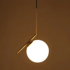 1-Light 20 cm Mini Style Pendant Light Metal Glass Globe Electroplated Modern Contemporary 110-120V / 220-240V