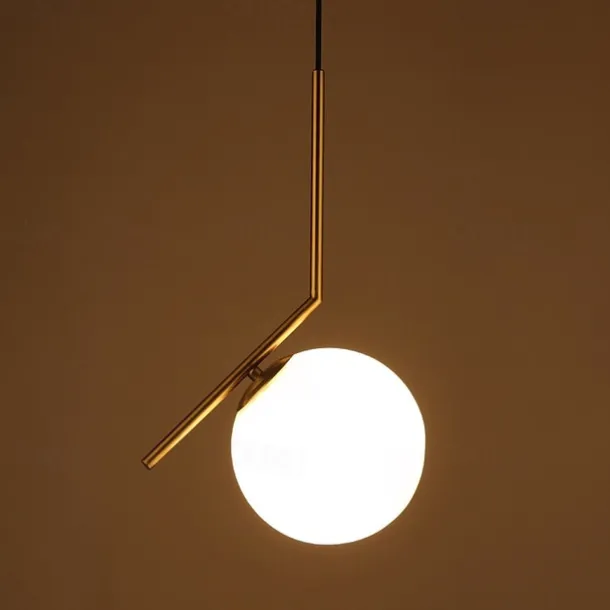 1-Light 20 cm Mini Style Pendant Light Metal Glass Globe Electroplated Modern Contemporary 110-120V / 220-240V