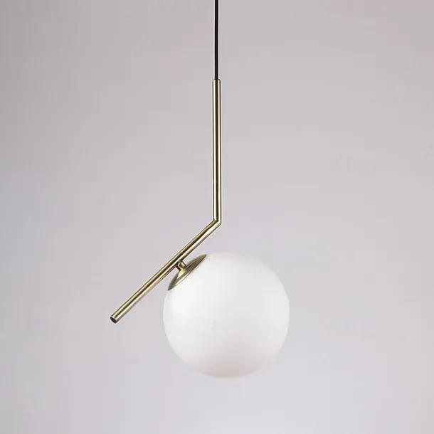 1-Light 20 cm Mini Style Pendant Light Metal Glass Globe Electroplated Modern Contemporary 110-120V / 220-240V
