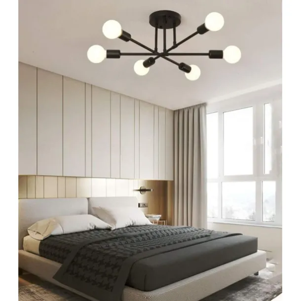 6-Light 70 cm Sputnik Design Cluster Design Chandeliers Metal Industrial Painted Finishes Contemporary Traditional / Classic 110-120V 220-240V / CE Certified