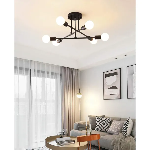 6-Light 70 cm Sputnik Design Cluster Design Chandeliers Metal Industrial Painted Finishes Contemporary Traditional / Classic 110-120V 220-240V / CE Certified