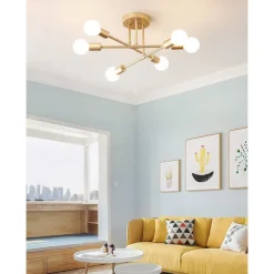 6-Light 70 cm Sputnik Design Cluster Design Chandeliers Metal Industrial Painted Finishes Contemporary Traditional / Classic 110-120V 220-240V / CE Certified