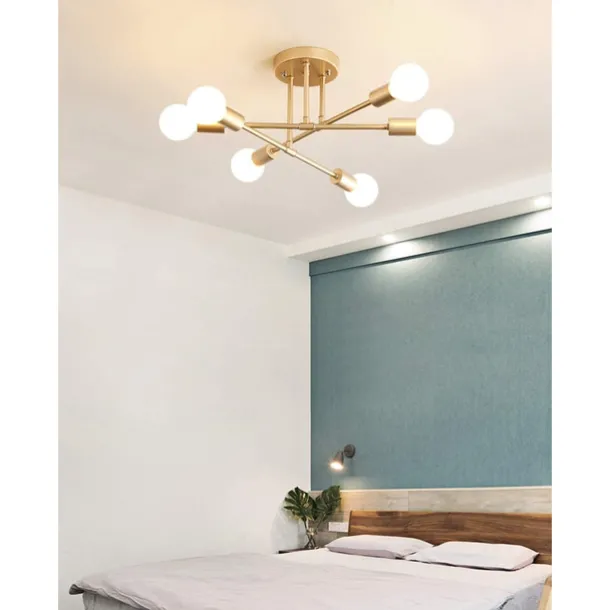 6-Light 70 cm Sputnik Design Cluster Design Chandeliers Metal Industrial Painted Finishes Contemporary Traditional / Classic 110-120V 220-240V / CE Certified