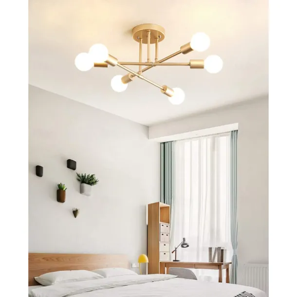 6-Light 70 cm Sputnik Design Cluster Design Chandeliers Metal Industrial Painted Finishes Contemporary Traditional / Classic 110-120V 220-240V / CE Certified