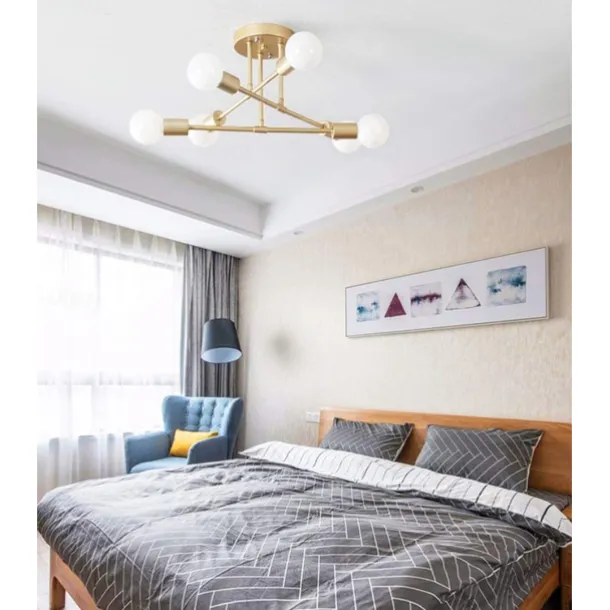 6-Light 70 cm Sputnik Design Cluster Design Chandeliers Metal Industrial Painted Finishes Contemporary Traditional / Classic 110-120V 220-240V / CE Certified