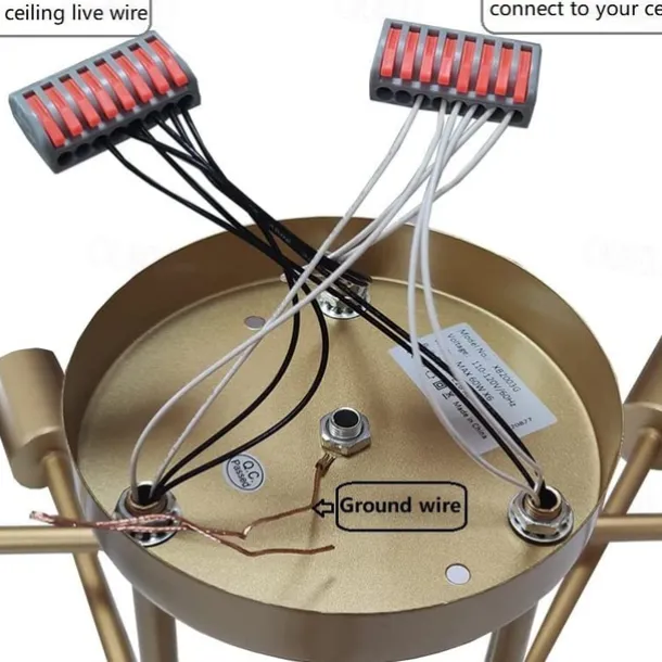 6-Light 70 cm Sputnik Design Cluster Design Chandeliers Metal Industrial Painted Finishes Contemporary Traditional / Classic 110-120V 220-240V / CE Certified