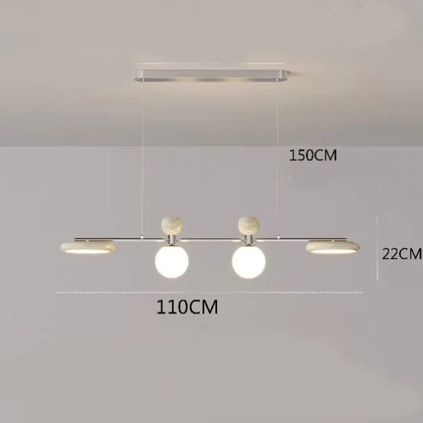 4-Light 110 cm Unique Design Pendant Light Metal Acrylic Painted Finishes Modern 110-120V 220-240V