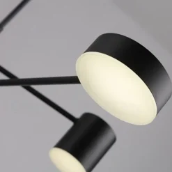 6-Light 6 Lights LED Industrial Chandelier/ Ambient Light Black Painted for Living Room Bedroom 110-120V/ 220-240V / Warm White/ White