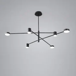 6-Light 6 Lights LED Industrial Chandelier/ Ambient Light Black Painted for Living Room Bedroom 110-120V/ 220-240V / Warm White/ White