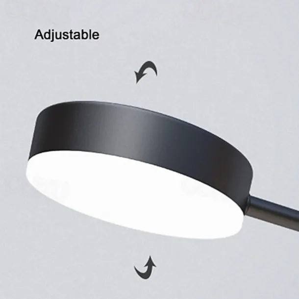 6-Light 6 Lights LED Industrial Chandelier/ Ambient Light Black Painted for Living Room Bedroom 110-120V/ 220-240V / Warm White/ White