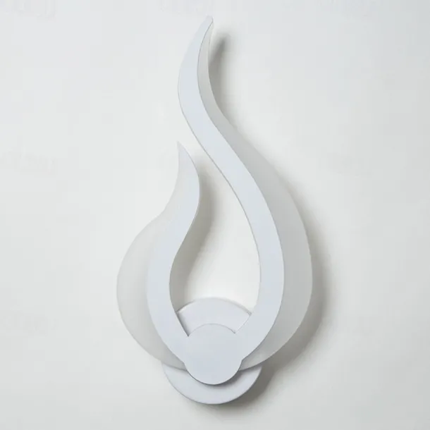 1-Light 31cm LED Wall Lamps Fire Shape Design Wall Sconces Modern Minimalist Style Shops / Cafes Acrylic Wall Light Generic 10W IP44