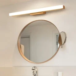1-Light 40/60/80cm Vanity Light LED Mirror front Lamp Nordic Style Solid Wood Bathroom Cabinet Lamp Bathroom Dresser Simple Makeup Log Wall Light 6W/9W/12W