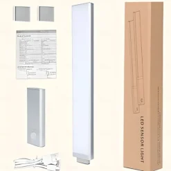 Light In The Box LED Motion Sensor Cabinet Light with Detachable Under Counter Light Automatic Sensored Bright Wireless Battery Operated for Bedroom Wardrobe Stairs Kitchen
