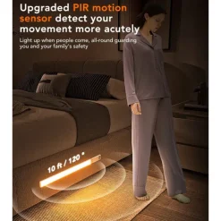 Light In The Box LED Motion Sensor Cabinet Light with Detachable Under Counter Light Automatic Sensored Bright Wireless Battery Operated for Bedroom Wardrobe Stairs Kitchen