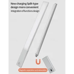 Light In The Box LED Motion Sensor Cabinet Light with Detachable Under Counter Light Automatic Sensored Bright Wireless Battery Operated for Bedroom Wardrobe Stairs Kitchen