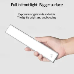 Light In The Box PIR Motion Sensor Cabinet Light, Under Cabinet Light USB Rechargeable Touch Switch Wireless Closet Light Tri-color Cabinet Night Light for Bedroom, Wardrobe, Kitchen, Stairs