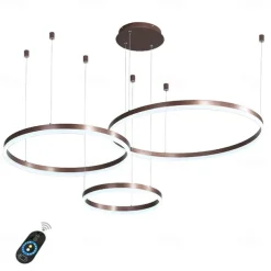 1-Light LED 60W Circle Design Chandelier/ LED Modern Pendant Lights For Living Room Coffee Bar Shop Room ONLY DIMMABLE WITH REMOTE CONTROL