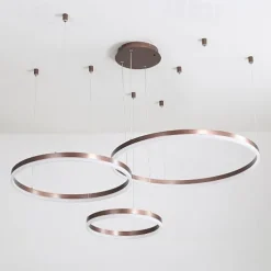 1-Light LED 60W Circle Design Chandelier/ LED Modern Pendant Lights For Living Room Coffee Bar Shop Room ONLY DIMMABLE WITH REMOTE CONTROL