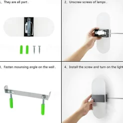 1-Light LED Wall Sconce Indoor Modern Acrylic Light Fixture for Bedroom Bathroom Corridor Stairs 6W Contemporary Wall Lamp