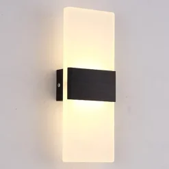 1-Light LED Wall Sconce Indoor Modern Acrylic Light Fixture for Bedroom Bathroom Corridor Stairs 6W Contemporary Wall Lamp