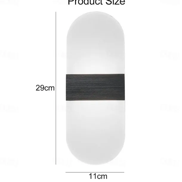 1-Light LED Wall Sconce Indoor Modern Acrylic Light Fixture for Bedroom Bathroom Corridor Stairs 6W Contemporary Wall Lamp