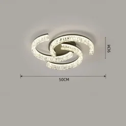 3-Light 4-Light 6-Light 50 cm Dimmable Ceiling Lights Metal Acrylic Modern Nordic Style 110-120V 220-240V