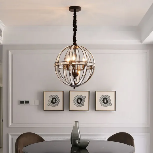 Light Luxury Crystal Pendant Lights Modern Nordic Pendant Lights Indoor Chandelier LED Hanging Lamp 110-240V