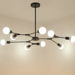 9-Light Northern Europe Chandelier 9 Head Modern Metal Molecules Pendant Lights Living Room Dining Room Bedroom Painted Finish