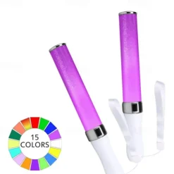 Light Stick 3W 15 Colors Change LED Glow Stick For Vocal Concerts Parties Wedding Fluorescent Camping Decor