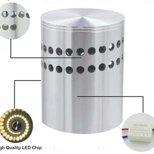 Lightinthebox Creative LED Indoor Wall Lights Living Room Shops / Cafes Aluminum Wall Light IP44 AC100-240V 3W