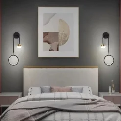 Lightinthebox LED Wall Lamps 13W Led Lamp Black Modern Simplicity Creative Indoor Lighting Wall Lights 180 Degree Rotation for Bedroom Living Room Office Hallway