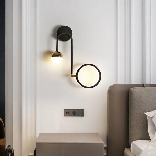 Lightinthebox LED Wall Lamps 13W Led Lamp Black Modern Simplicity Creative Indoor Lighting Wall Lights 180 Degree Rotation for Bedroom Living Room Office Hallway