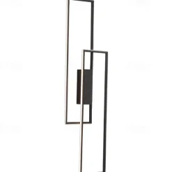 Lightinthebox LED Wall Lights Indoor Black Rectangle Double Light Wall Mounted Light Modern LED Metal Wall Lighting for Bedroom Dining Room Bedside lamp Living Room