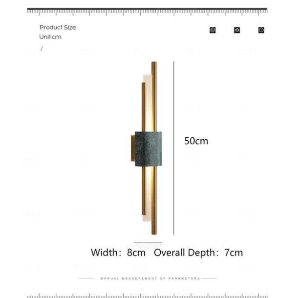 Lightinthebox 1-Light 50cm LED Wall Lights Classic Nordic Style Wall Lamps Line Design Living Room Bedroom Aluminium Alloy Traditional Wall Light 110-120V 220-240V 5 W