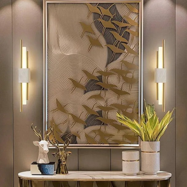 Lightinthebox 1-Light 50cm LED Wall Lights Classic Nordic Style Wall Lamps Line Design Living Room Bedroom Aluminium Alloy Traditional Wall Light 110-120V 220-240V 5 W