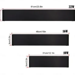 Lightinthebox 1-Light 31/46/61cm LED Wall Light Anti-Glare Matte Design Indoor Wall Sconce Modern Style Fixtures Bathroom Bedroom Lights 10W 16W 22W AC100-240V