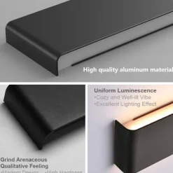 Lightinthebox 1-Light 31/46/61cm LED Wall Light Anti-Glare Matte Design Indoor Wall Sconce Modern Style Fixtures Bathroom Bedroom Lights 10W 16W 22W AC100-240V