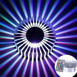 Lightinthebox Sun Flower Wall Decoration Lamp, Sun Flower Wall Lamp, Aluminum Remote Control Heat and Moisture Resistance 3W RGB LED Aluminum Wall, Ceiling Lights