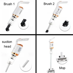 Lightweight Bagless Vacuum Cleaner With Crevice Tool Dust Collector Cordless Handheld Vacuum Cleaner 3 In 1 Vacuum Cleaner Lightweight Wired Bagless Vacuum Cleaner