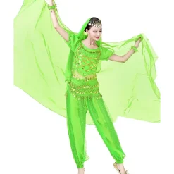 Lightweight Chiffon Hand Scarf Belly Dance Costume Outfit Hip Scarf Shawls Veils(ONLY SCARF)