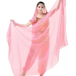 Lightweight Chiffon Hand Scarf Belly Dance Costume Outfit Hip Scarf Shawls Veils(ONLY SCARF)