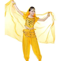 Lightweight Chiffon Hand Scarf Belly Dance Costume Outfit Hip Scarf Shawls Veils(ONLY SCARF)
